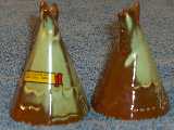 Teepee shakers glazed prairie green